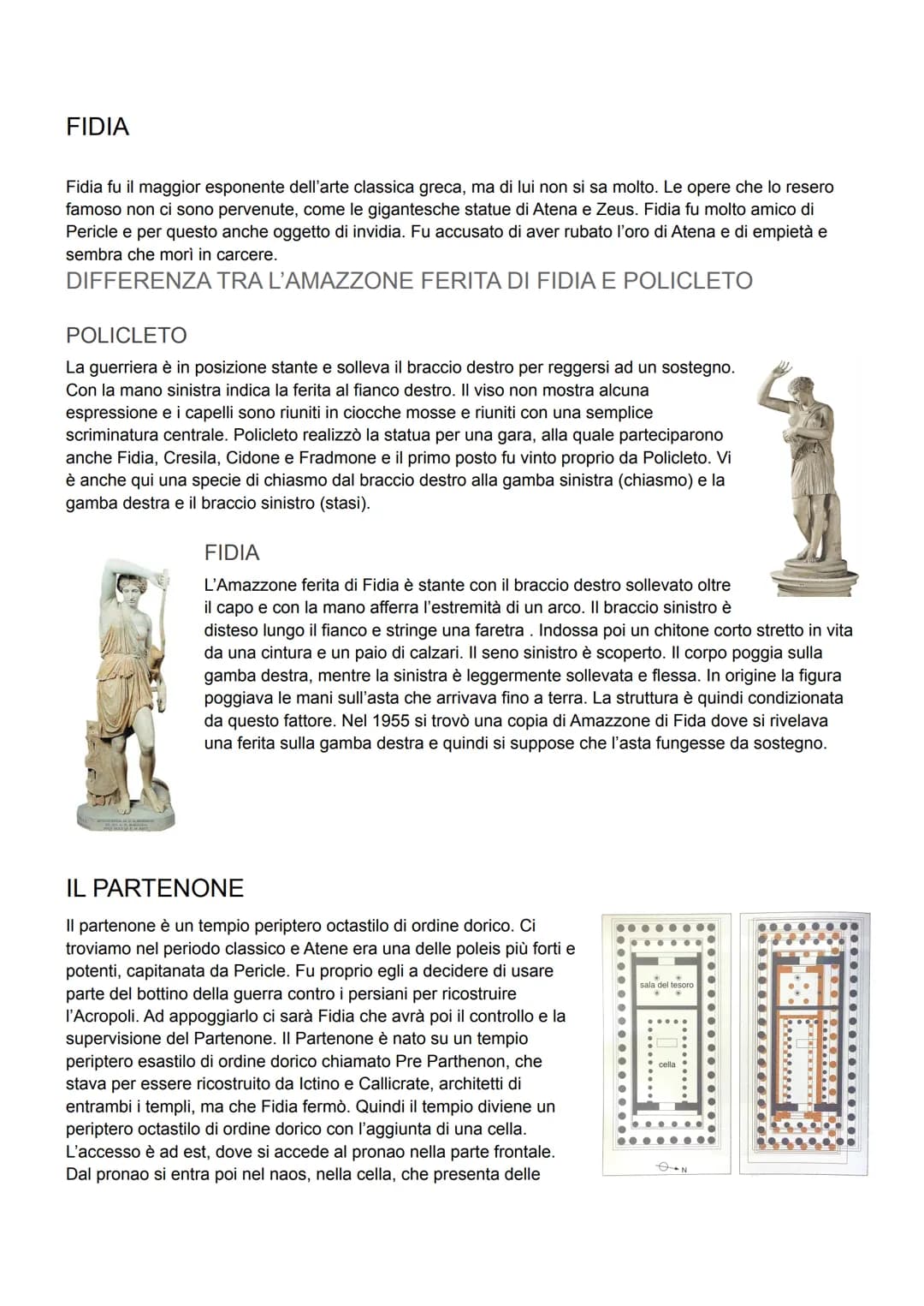 STILE SEVERO
POLICLETO
Era uno dei più grandi bronzisti del V secolo a.C e fu a capo di una delle più grandi scuole artistiche del
tempo.
Po