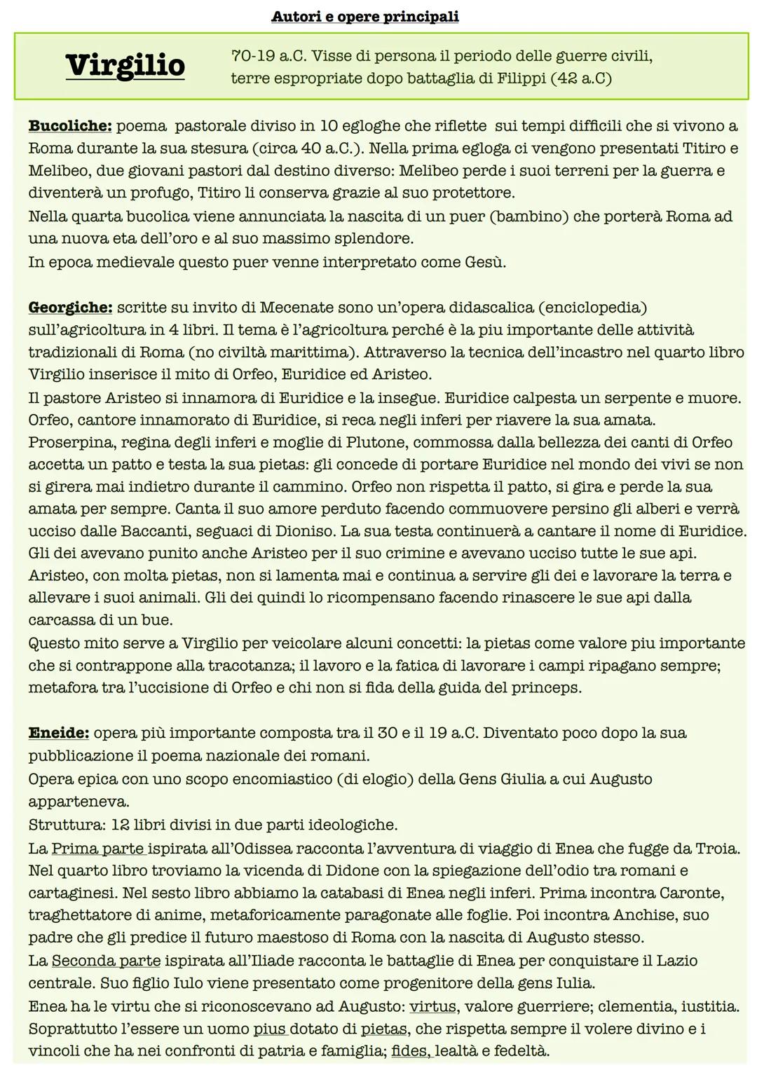 ●
Propaganda augustea
Scopo: guadagnarsi il consenso del popolo
Modo: esaltare Augusto che con la sua politica aveva portato Roma in una
nuo