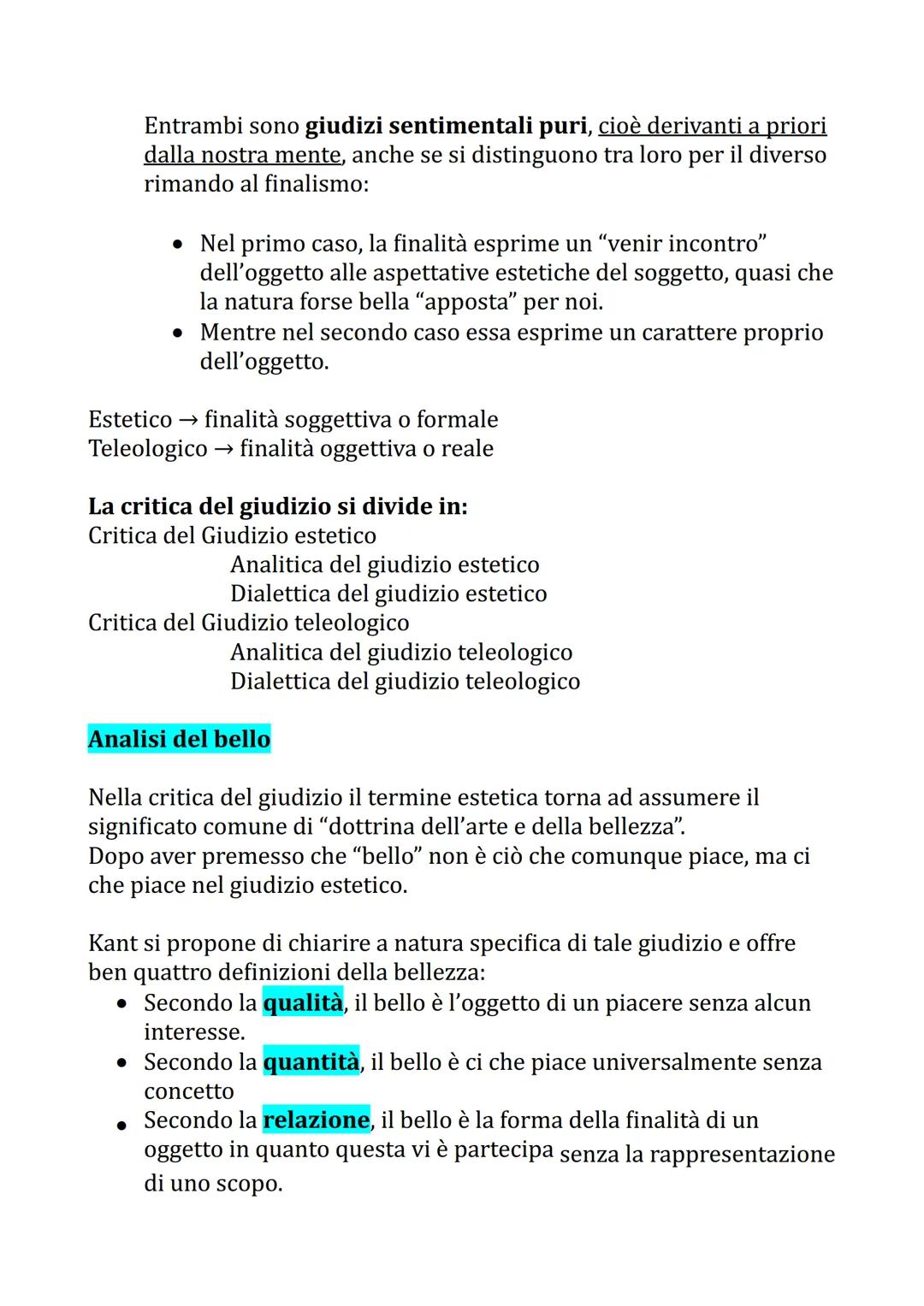 CRITICA DEL GIUDIZIO
La critica del giudizio di Kant muove da una sorta di “dualismo"
lasciato aperto dalle prime due critiche:
Dalla critic