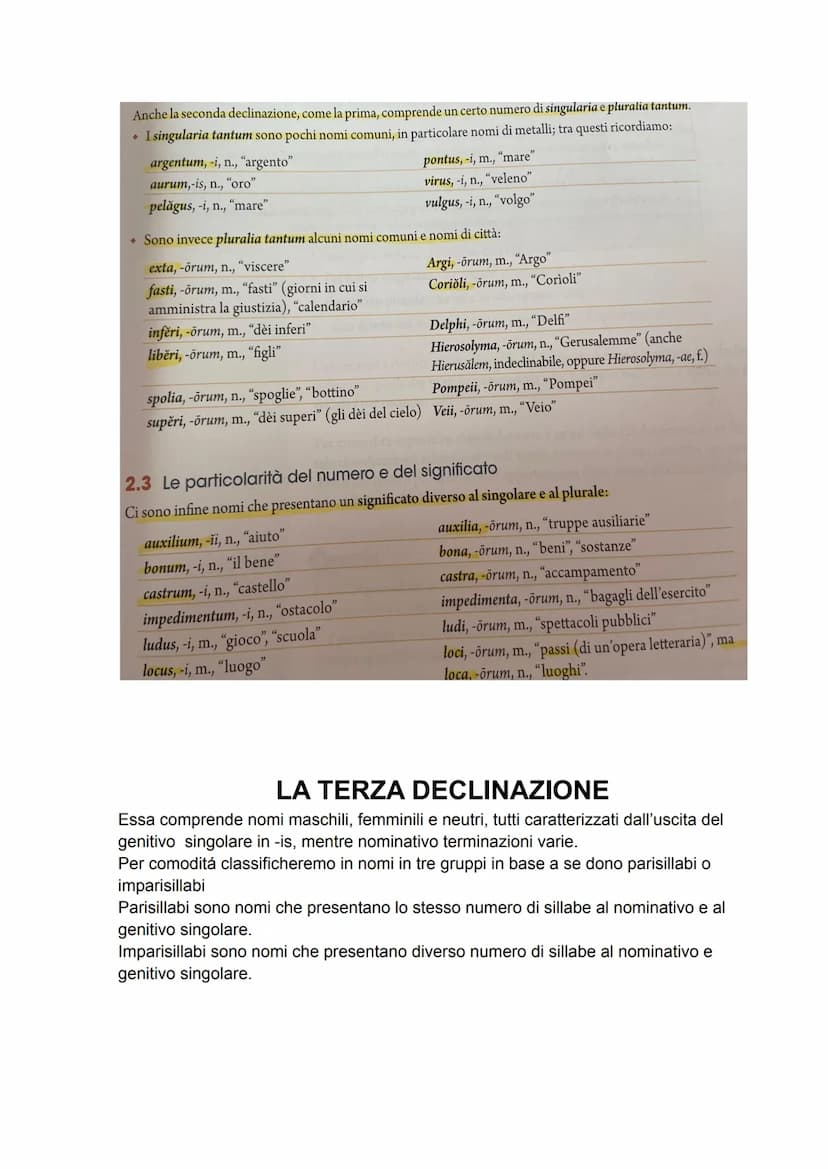 INTERROGAZIONE DI LATINO
LA PRIMA DECLINAZIONE
I nomi della prima declinazione sono per la maggior parte femminili e solo pochi
maschili; ha