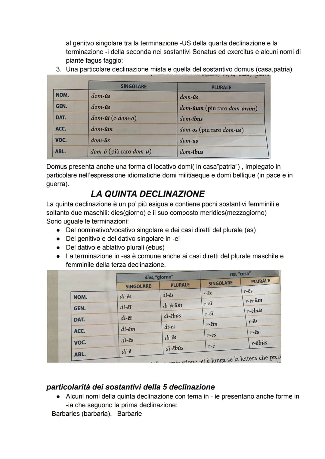 INTERROGAZIONE DI LATINO
LA PRIMA DECLINAZIONE
I nomi della prima declinazione sono per la maggior parte femminili e solo pochi
maschili; ha