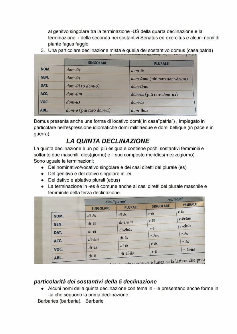 INTERROGAZIONE DI LATINO
LA PRIMA DECLINAZIONE
I nomi della prima declinazione sono per la maggior parte femminili e solo pochi
maschili; ha