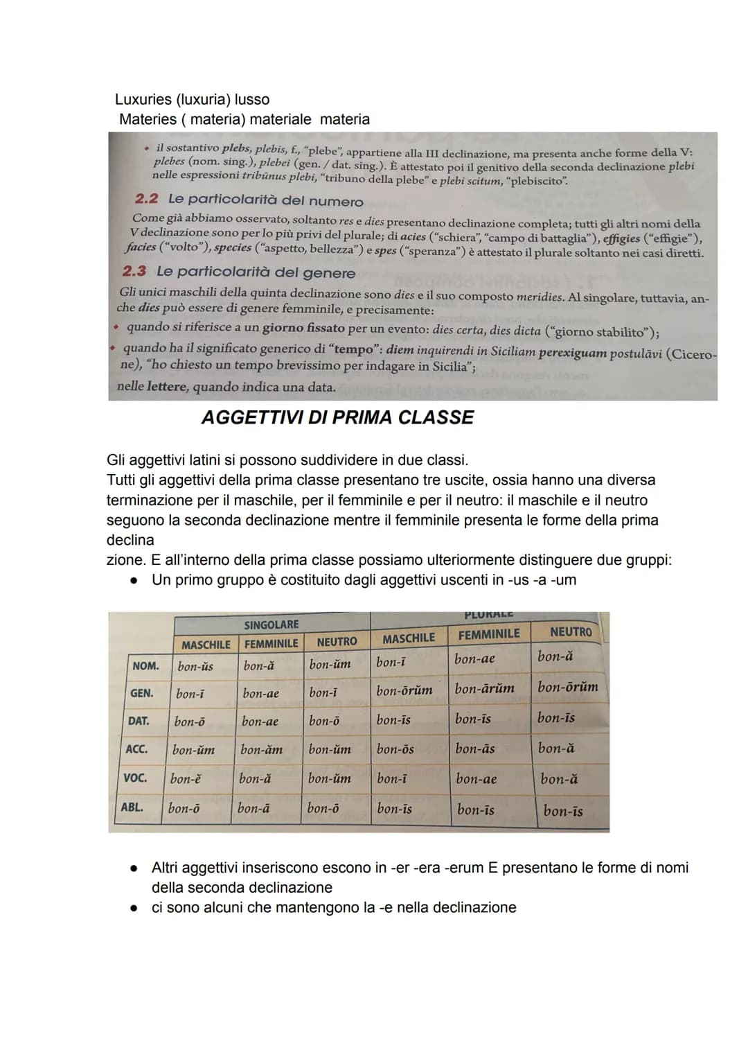 INTERROGAZIONE DI LATINO
LA PRIMA DECLINAZIONE
I nomi della prima declinazione sono per la maggior parte femminili e solo pochi
maschili; ha