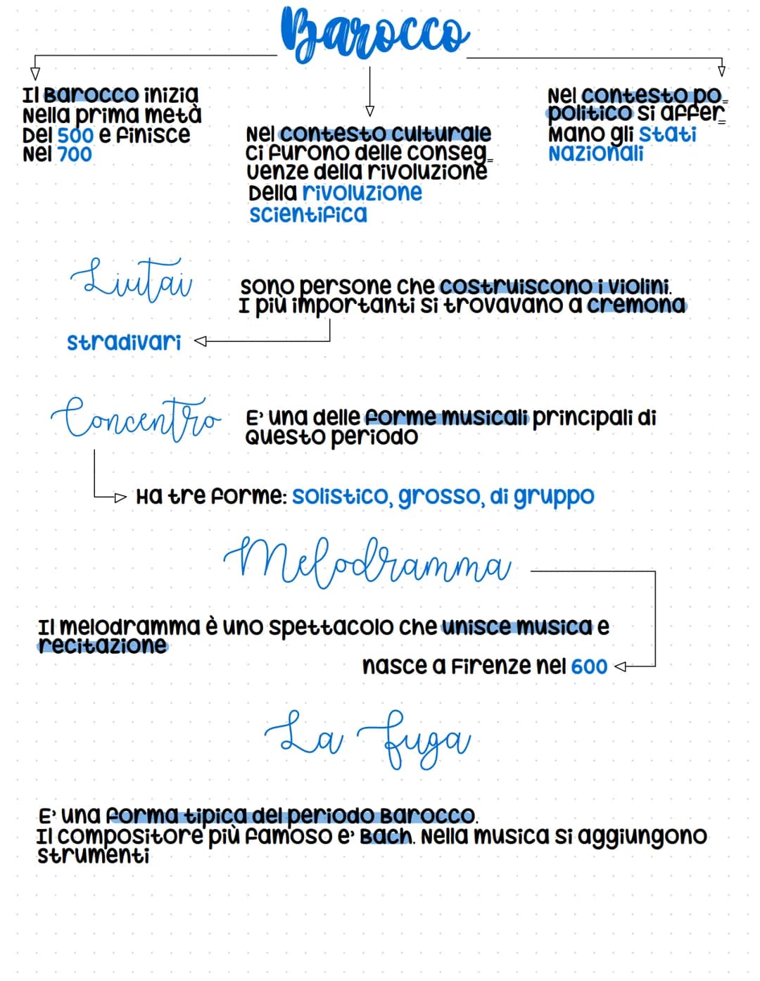 Il Barocco inizia
Nella prima metà
Del 500 e finisce
Nel 700
Liutai
Stradivari
Concentro
Barocco
Nel contesto culturale
Ci furono delle cons