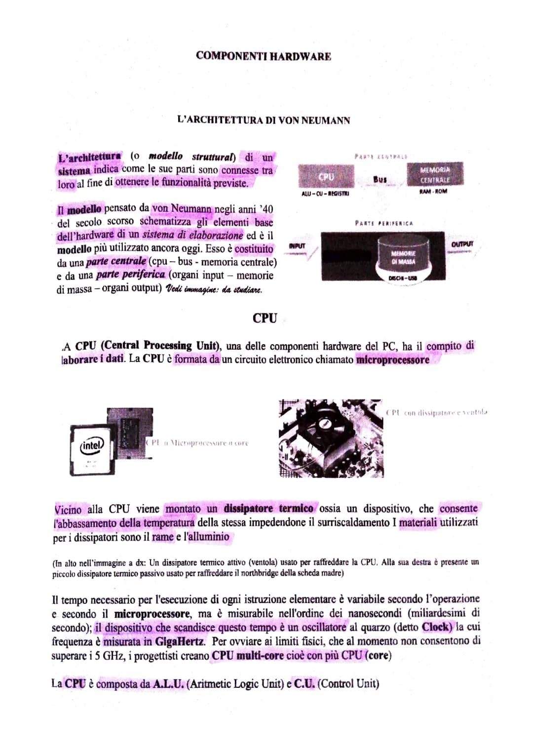 Che cos'è l'Architettura di Von Neumann e a cosa serve?