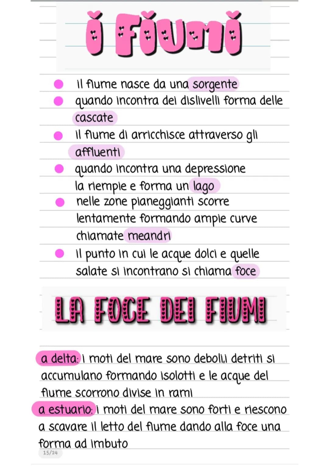 Ú FØVÐU
Il flume nasce da una sorgente
quando incontra del dislivelli forma delle
cascate
Il flume di arricchisce attraverso gli
affluenti
q