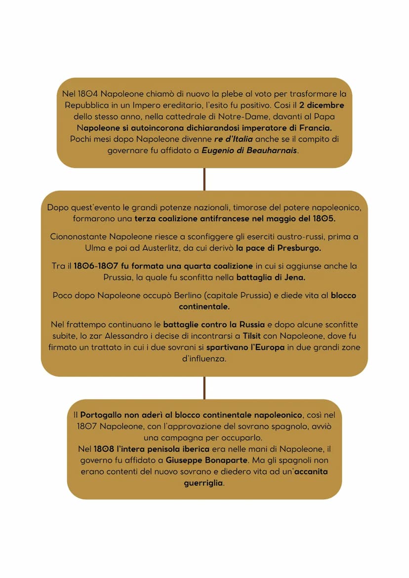 ●
Parabola Napoleonica
Napoleone Bonaparte (1769-1821)
In pochi anni riuscì percorrere
rapidamente i gradi della carriera militare.
Condusse