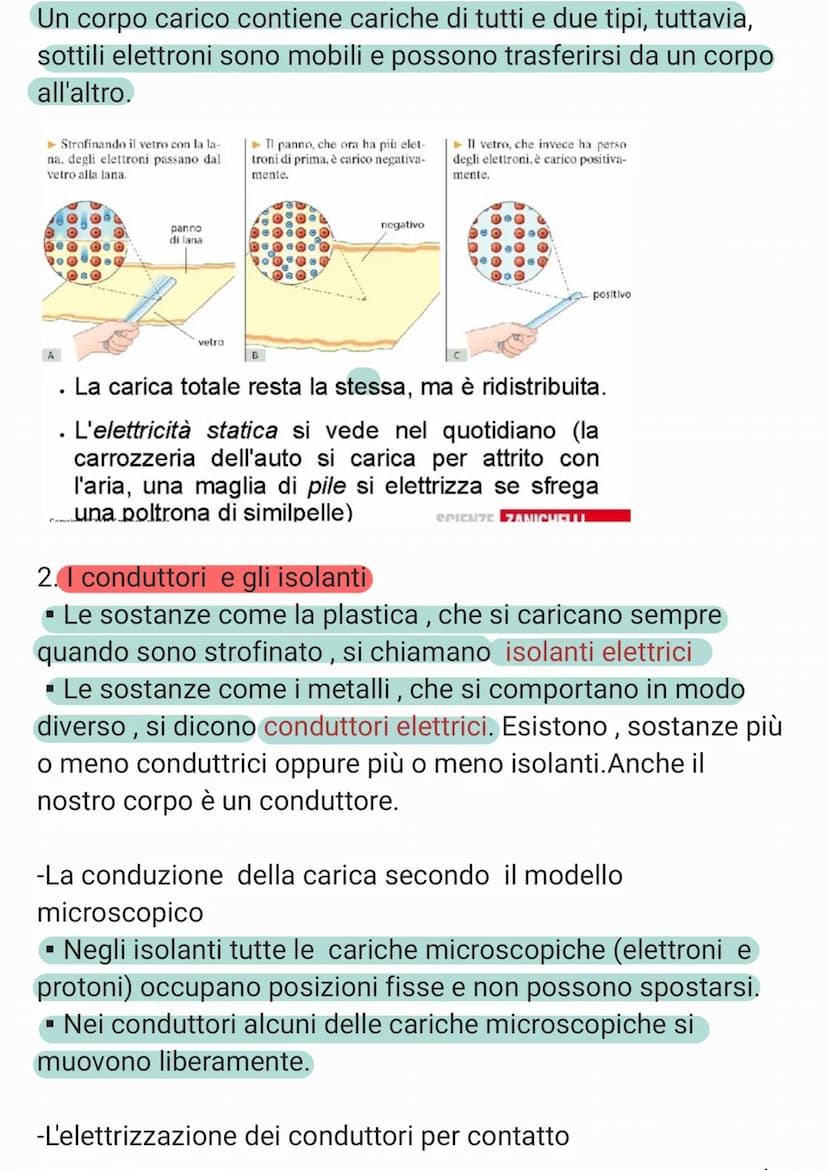 
<p>La elettrizzazione per strofinio si verifica quando due oggetti strofinati acquisiscono capacità di attrarre o respingere altri oggetti 