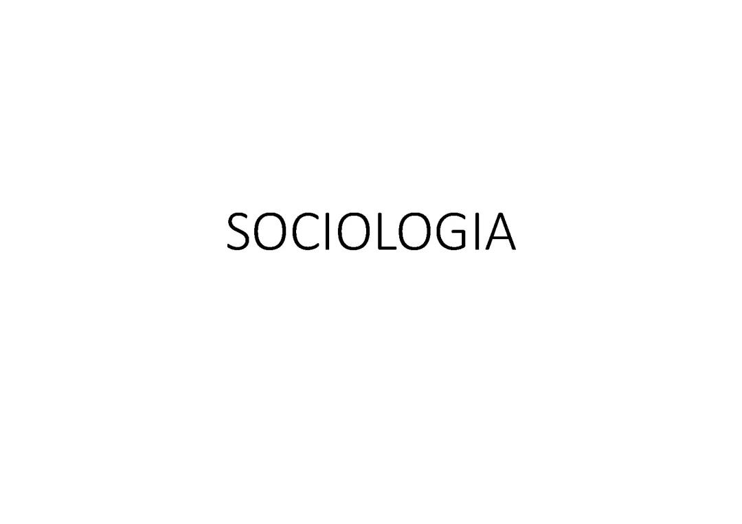 Che cos'è la Sociologia? Riassunto e Definizione Semplice