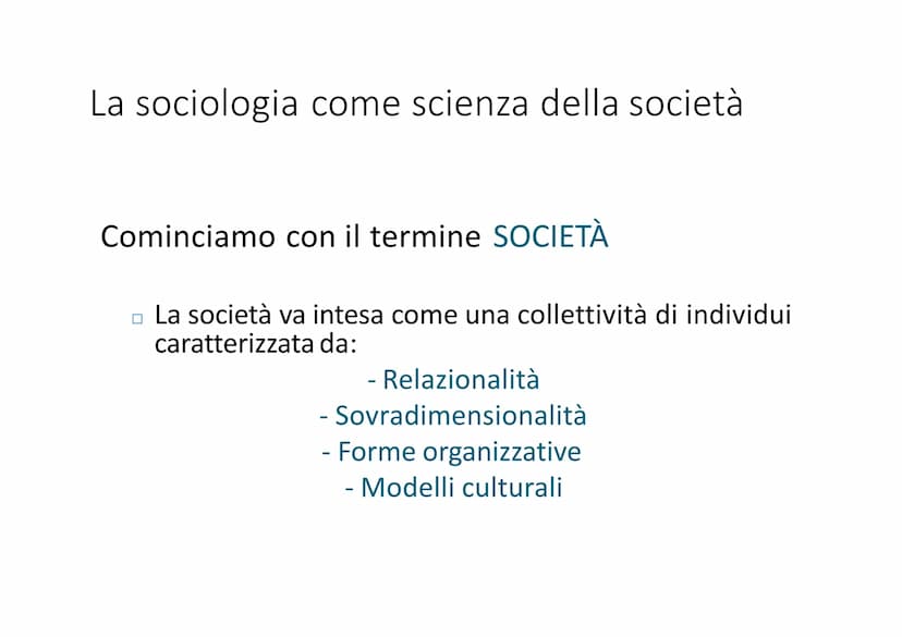 SOCIOLOGIA Perché la sociologial
●
. L'oggetto della sociologia è il mondo in cui
viviamo.
C.
Ciò implica fare delle teorie, utilizzare quel