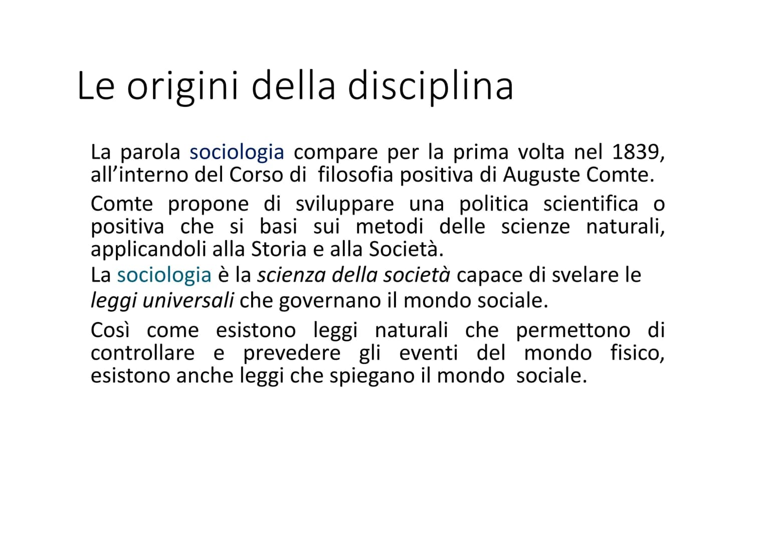 SOCIOLOGIA Perché la sociologial
●
. L'oggetto della sociologia è il mondo in cui
viviamo.
C.
Ciò implica fare delle teorie, utilizzare quel