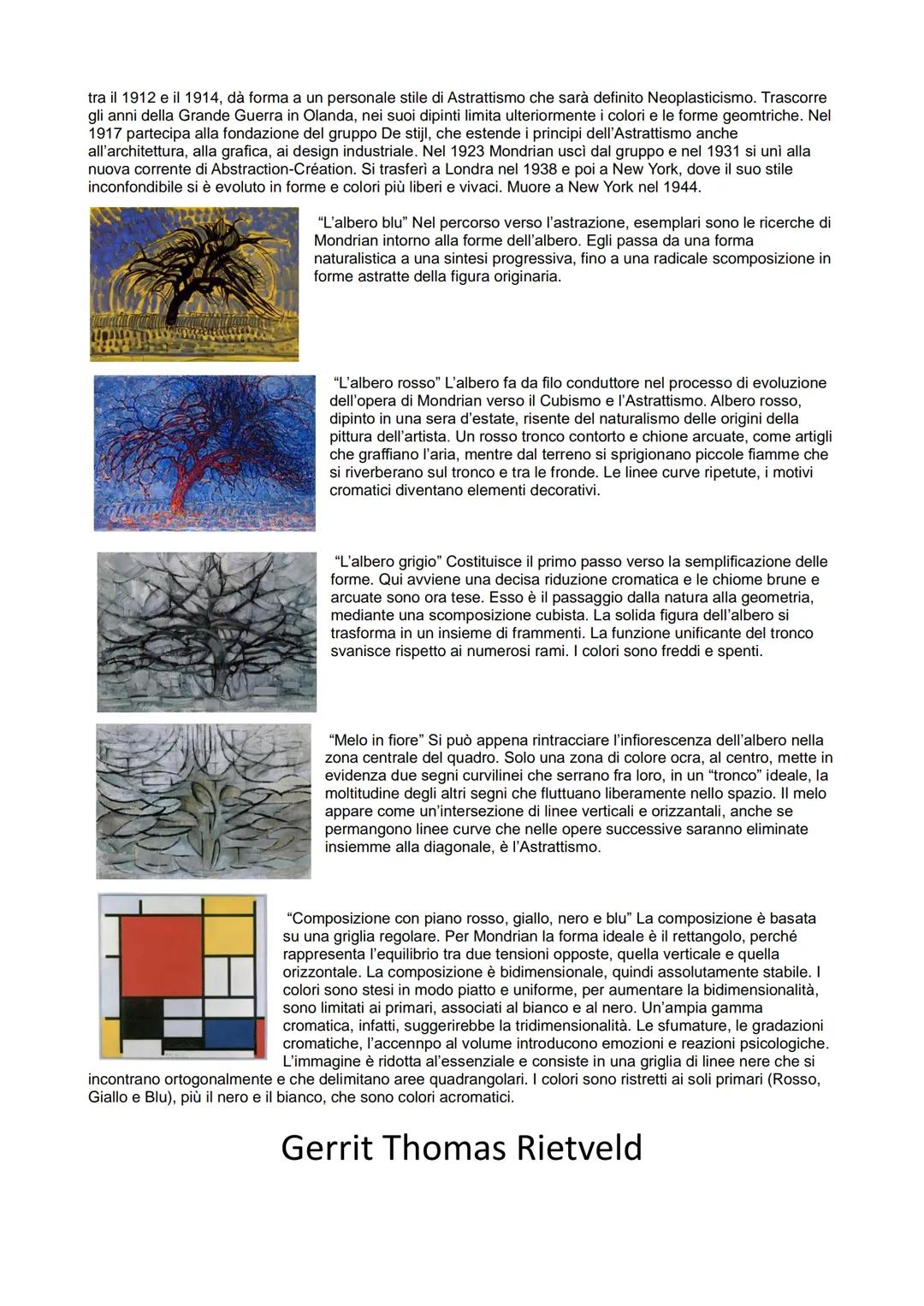 # L'astrattismo

A partire dal 1910 si fa strada l'esigenza di eliminare qualsiasi riferimento al mondo oggettivo. Le
composizioni sono real