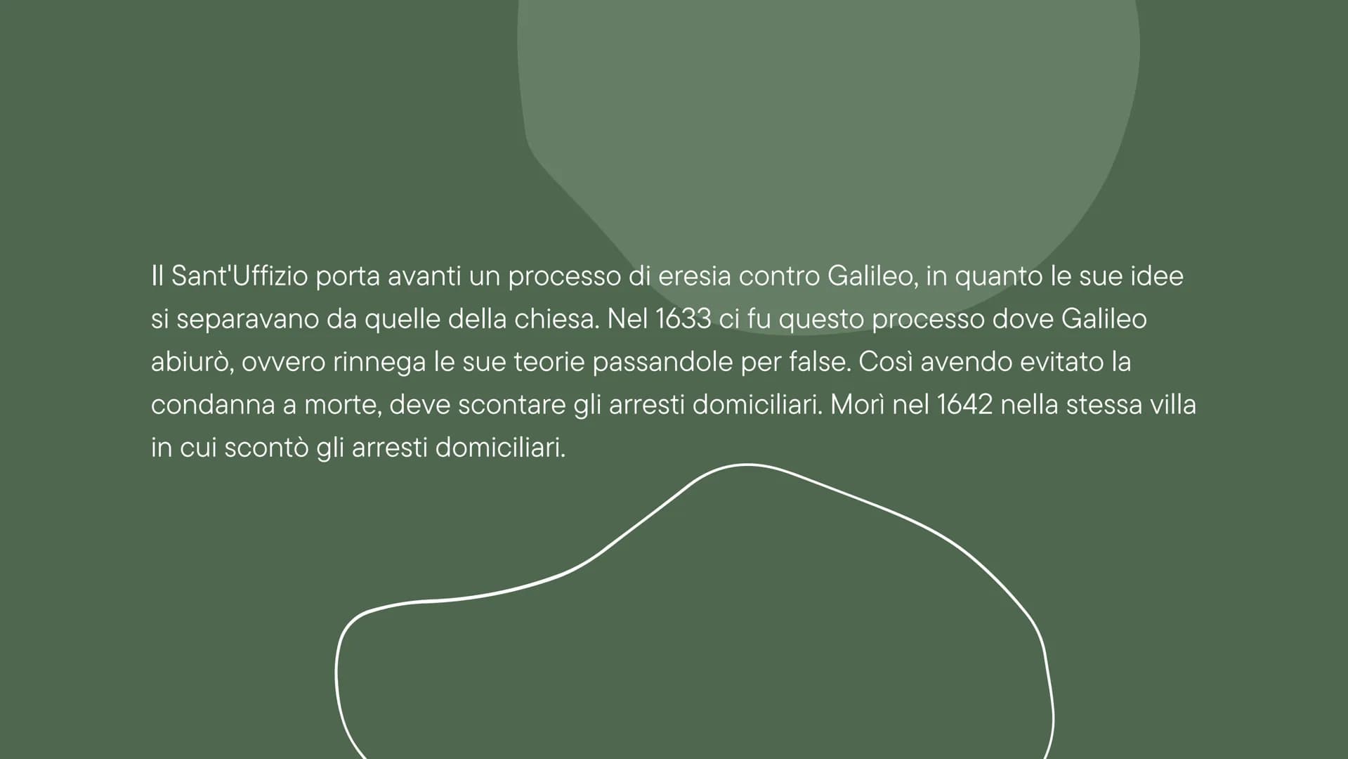 GALILEO
GALILEI
argomento di letteratura Galileo Galilei nacque a Pisa nel 1564 e si mostrò
molto interessato a matematica e fisica. Insegnò
