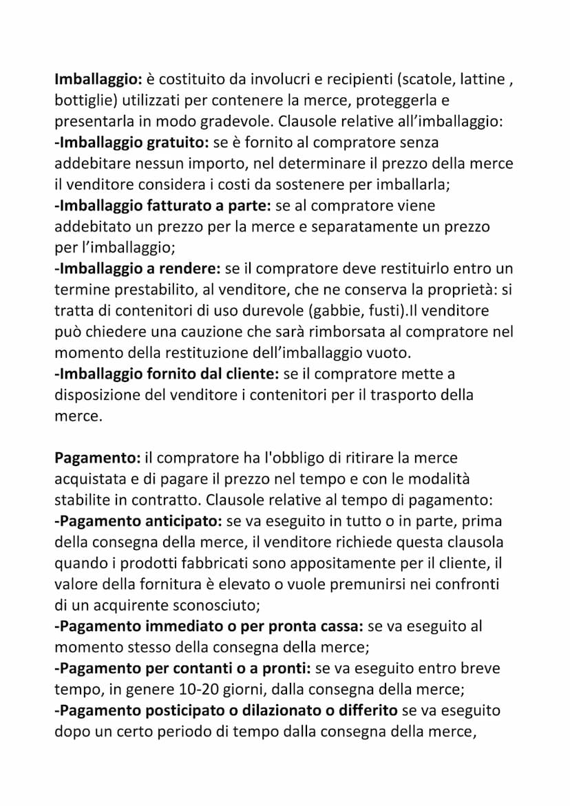 Compravendita: è il contratto con cui un soggetto (venditore o
fornitore) trasferisce la proprietà di una cosa o di un diritto ad un
altro s