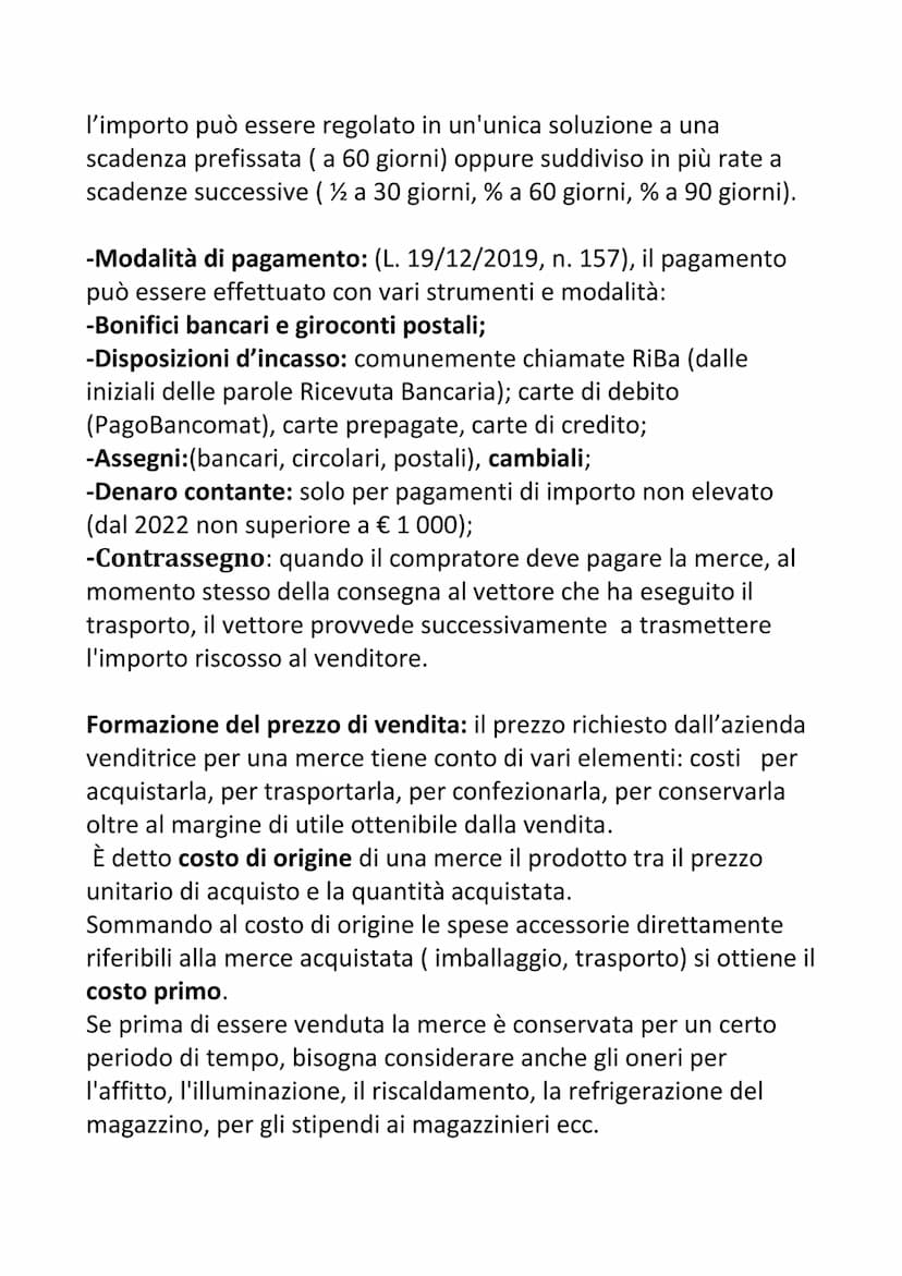 Compravendita: è il contratto con cui un soggetto (venditore o
fornitore) trasferisce la proprietà di una cosa o di un diritto ad un
altro s