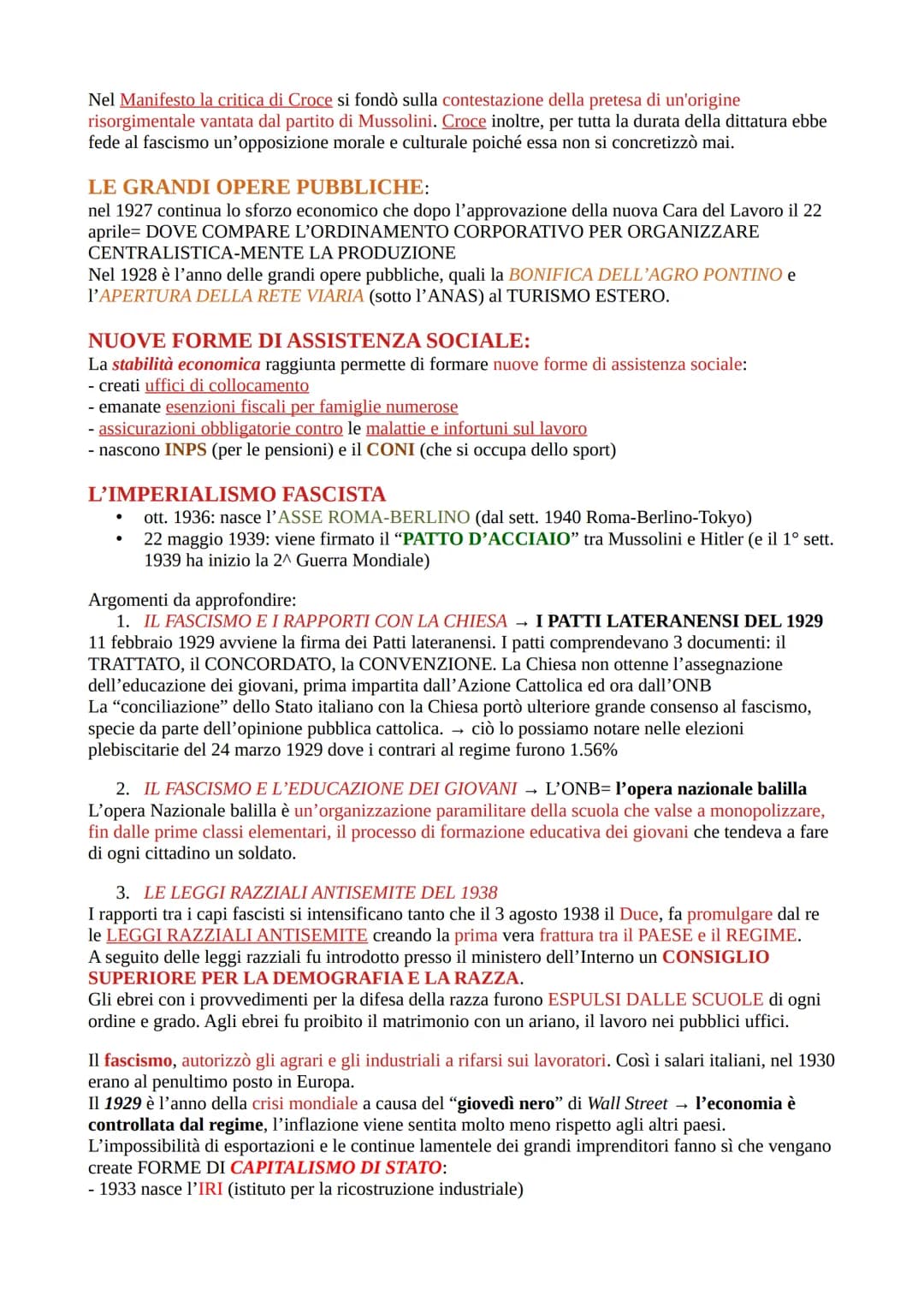 
<p>Il Fascismo è un movimento fondato da Mussolini nel 1919, che ha preso piede come reazione e conseguenza alla crisi politica, economica,