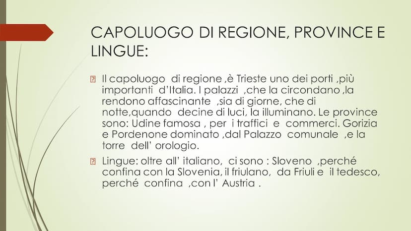 II FRIULI-VENEZIA- GIULIA.
Autore: Cimmino
Alessio. CONFINI:
IL Friuli Venezia Giulia, è una regione
dell'Italia nord orientale. Confina:a
n