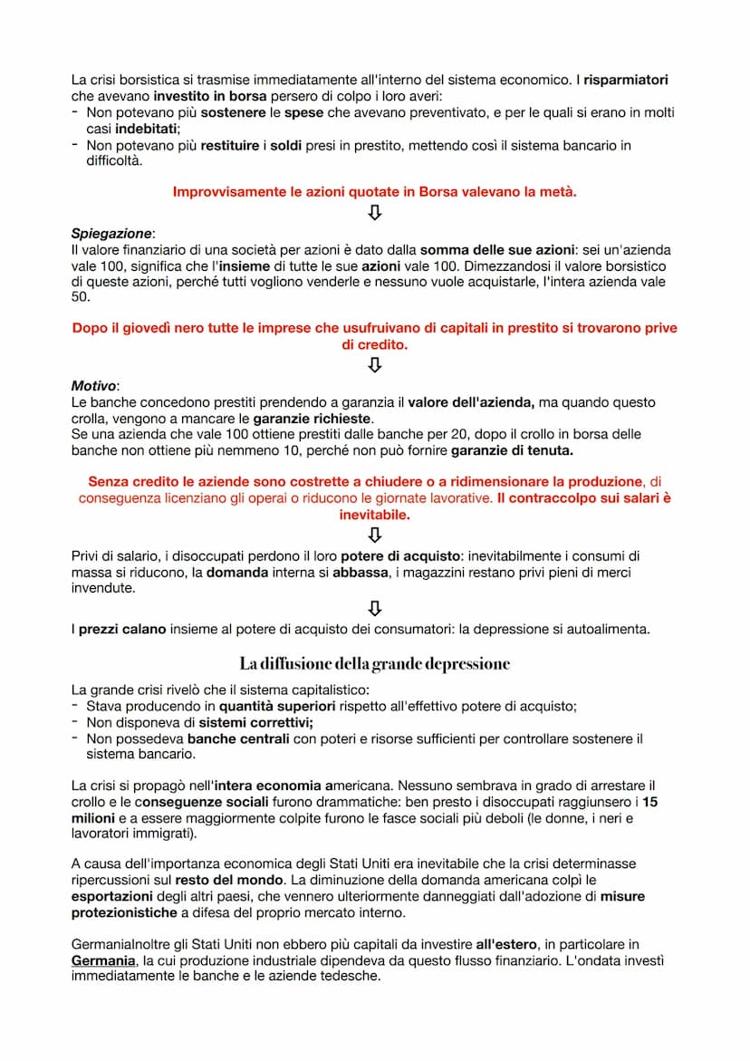 Capitolo 7
La crisi del 29'
1. L'economia del dopoguerra
Dopo la prima guerra mondiale il mondo sembrava ormai incapace di stabilità economi