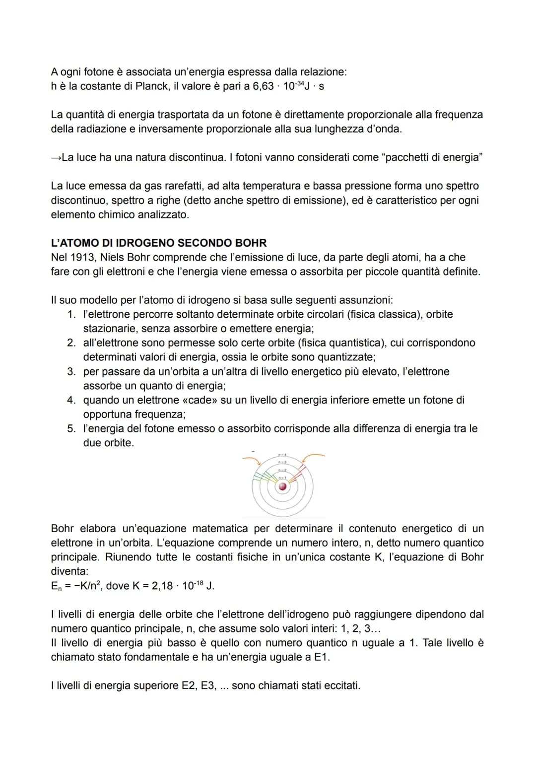 STRUTTURA DELL'ATOMO
LA DOPPIA NATURA DELLA LUCE
Inizio del 900 Max Planck e Albert Einstein confermano con il loro lavoro che la luce ha
un