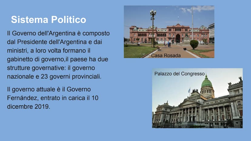 Argentina Confini
W
È lo Stato più vasto tra quelli
dell'America Meridionale.
Confina:
a Ovest e a Sud con il Cile;
a Nord con la Bolivia e 