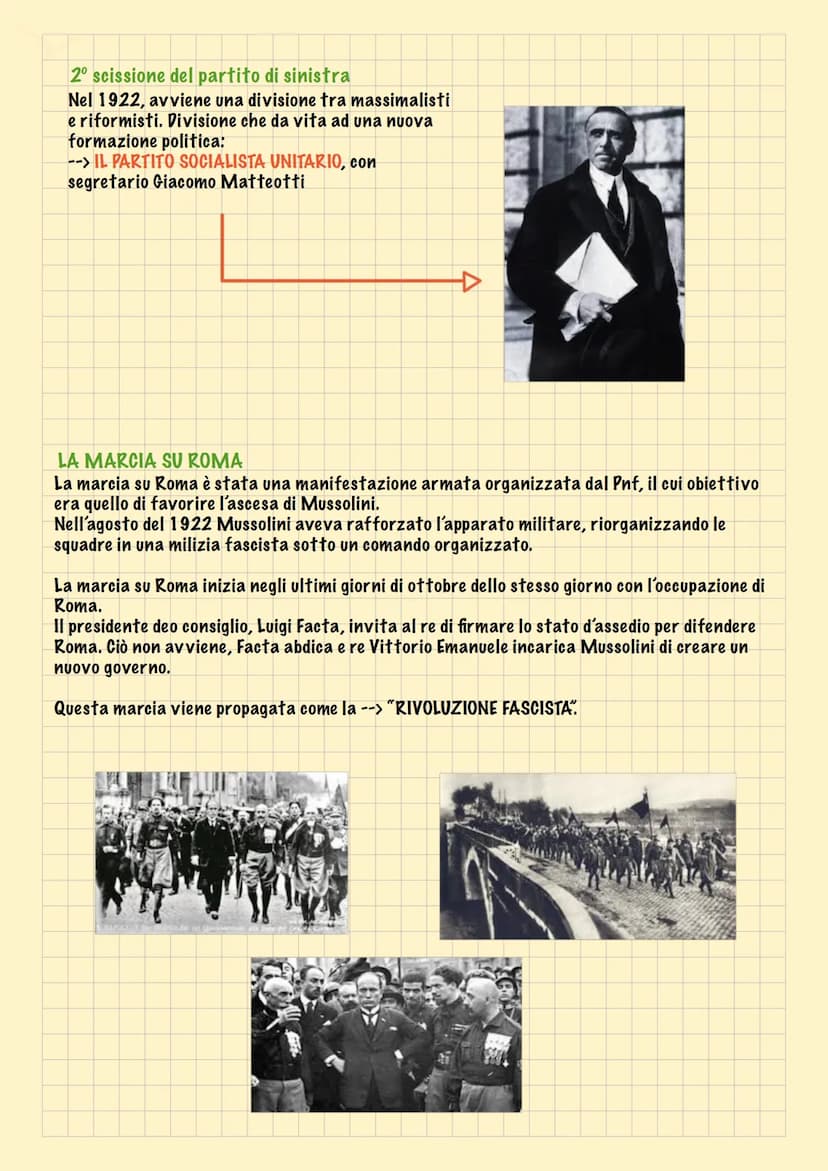 IL FASCISMO
La situazione in Italia nel Dopoguerra
1919
- nascita del partito popolare italiano.
fondazione dei fasci di combattimento.
- oc