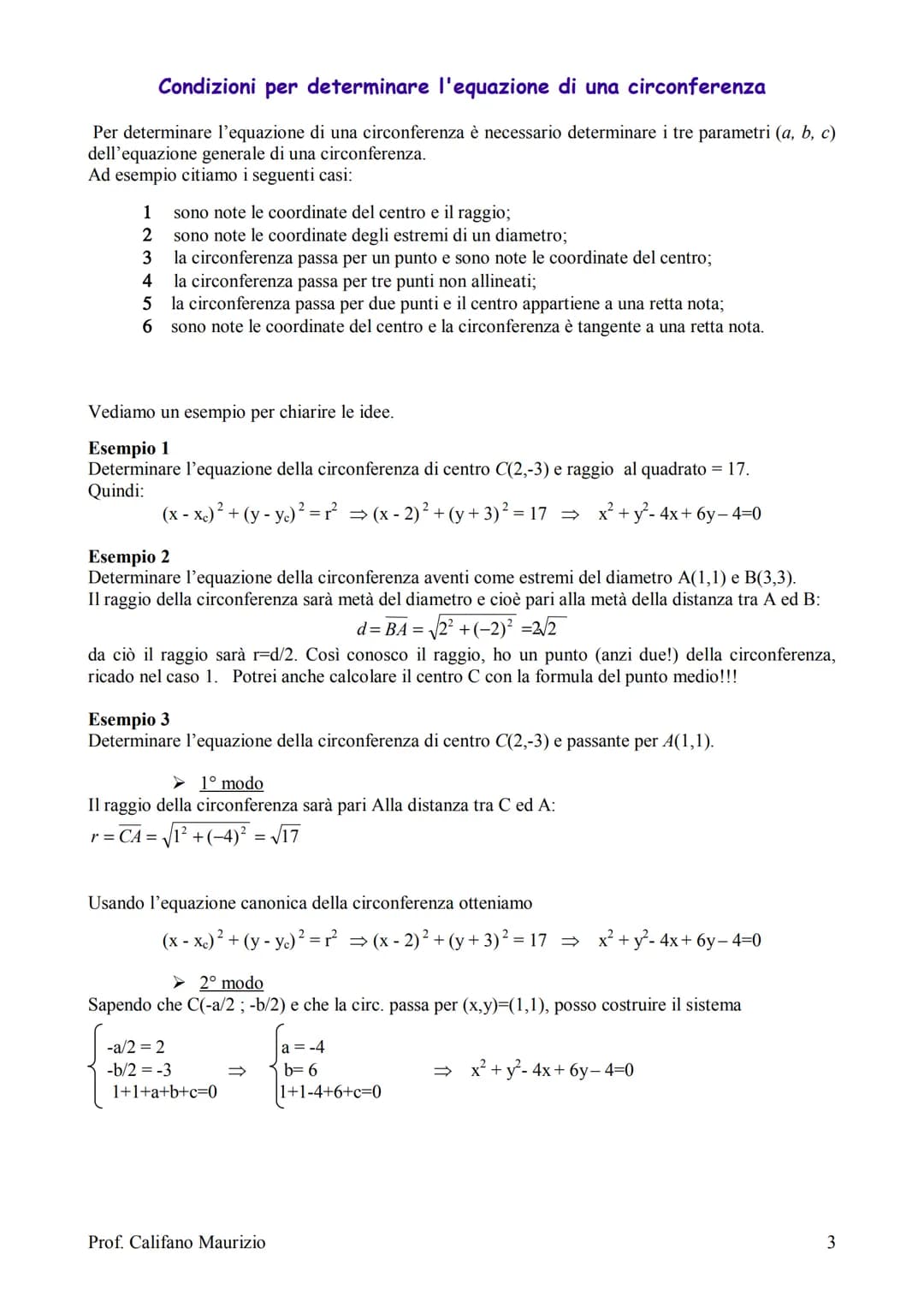 Le coniche: circonferenza, parabola, ellisse e
iperbole.
Teoria in sintesi
Queste curve si chiamano coniche perché sono ottenute tramite l'i