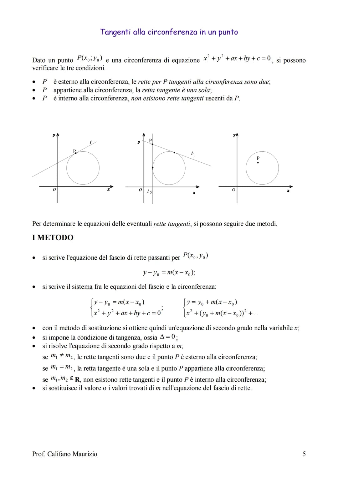 Le coniche: circonferenza, parabola, ellisse e
iperbole.
Teoria in sintesi
Queste curve si chiamano coniche perché sono ottenute tramite l'i