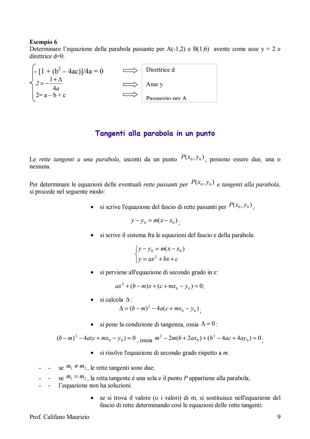 Le coniche: circonferenza, parabola, ellisse e
iperbole.
Teoria in sintesi
Queste curve si chiamano coniche perché sono ottenute tramite l'i