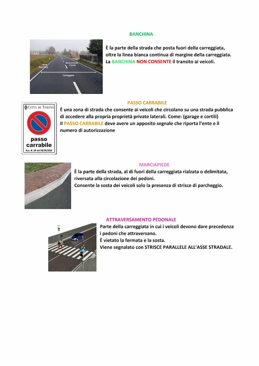 CAP.2
È definita strade le aree ad uso pubblico destinate al transito dei veicoli, pedoni e infine degli
animali.
LA STRADA:
LA STRADA
Può e