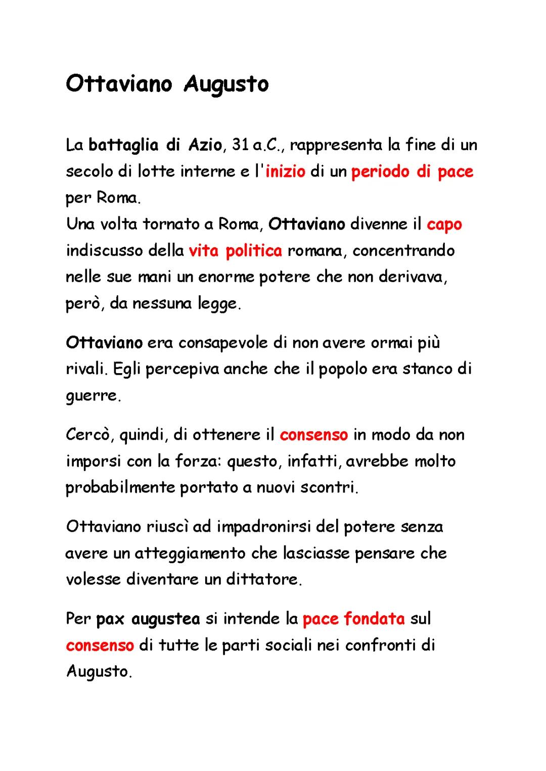 Ottaviano Augusto: Riassunto Semplice e Curiosità per Bambini