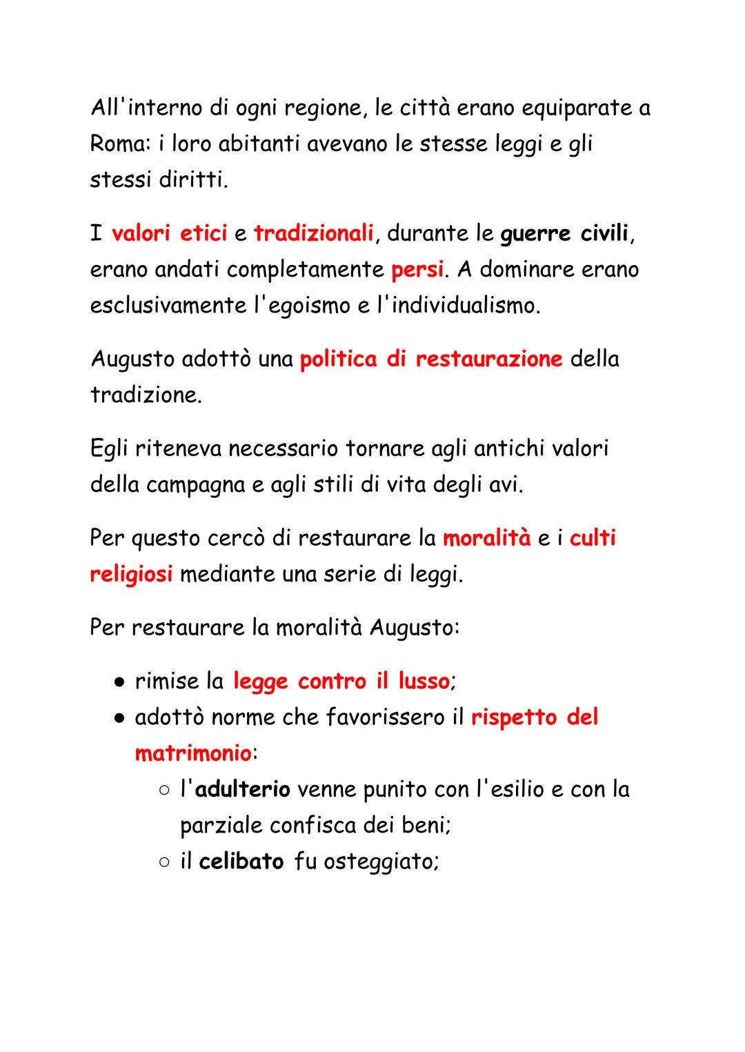 Ottaviano Augusto
La battaglia di Azio, 31 a.C., rappresenta la fine di un
secolo di lotte interne e l'inizio di un periodo di pace
per Roma