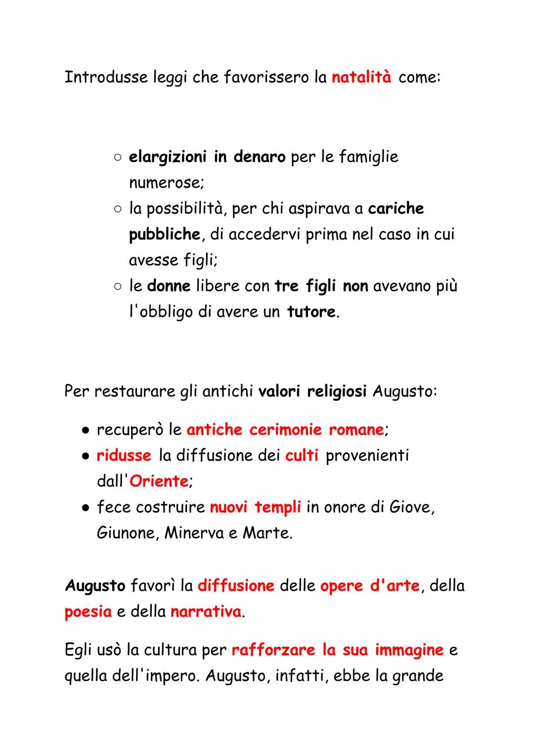 Ottaviano Augusto
La battaglia di Azio, 31 a.C., rappresenta la fine di un
secolo di lotte interne e l'inizio di un periodo di pace
per Roma