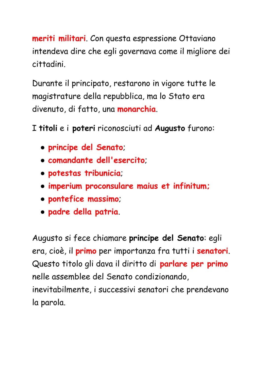 Ottaviano Augusto
La battaglia di Azio, 31 a.C., rappresenta la fine di un
secolo di lotte interne e l'inizio di un periodo di pace
per Roma