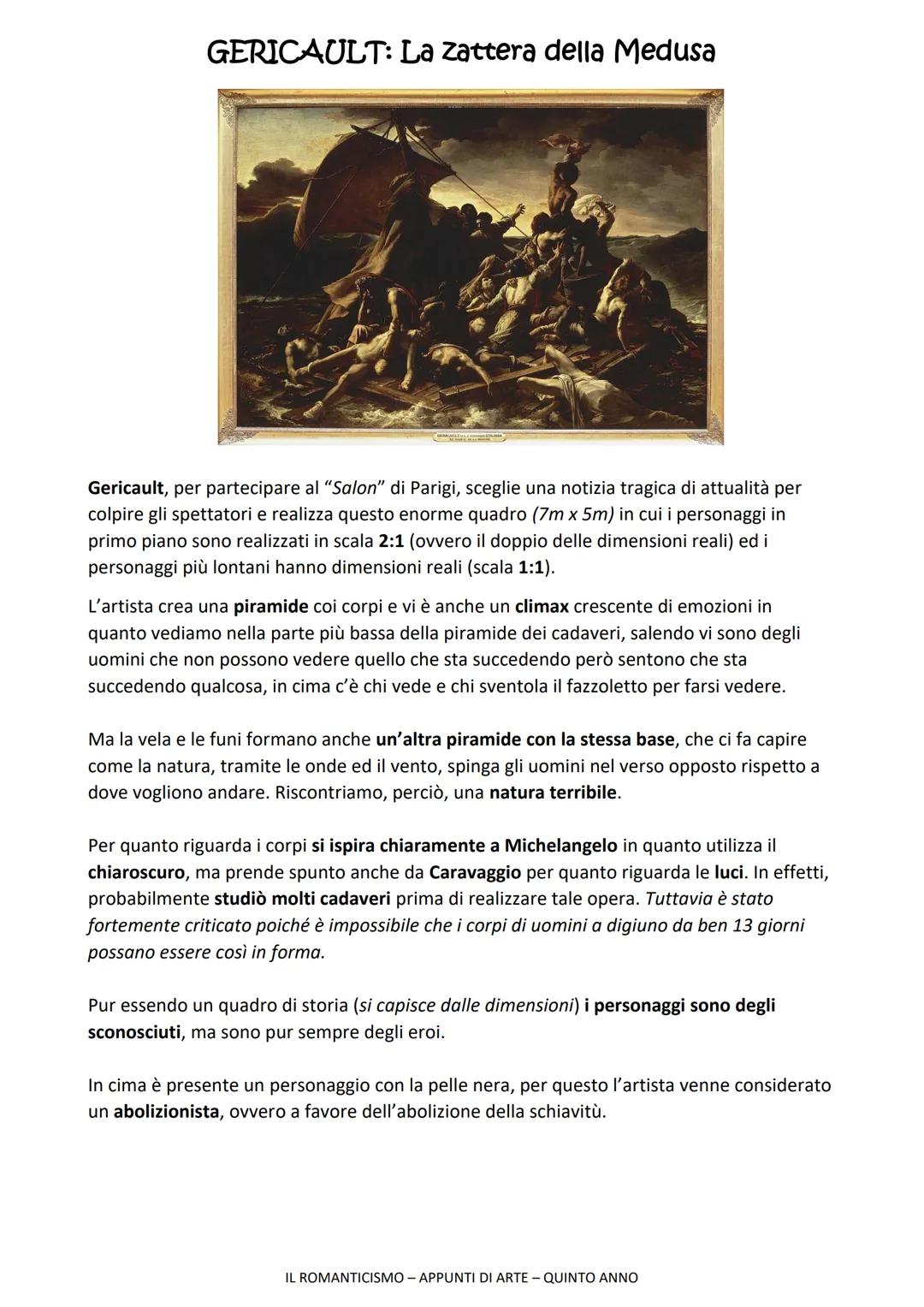 ●
●
APPUNTI DI ARTE
IL ROMANTICISMO
Neoclassicismo vs Romanticismo
Nascono quasi contemporaneamente.
In entrambi i casi gli artisti rifiutan