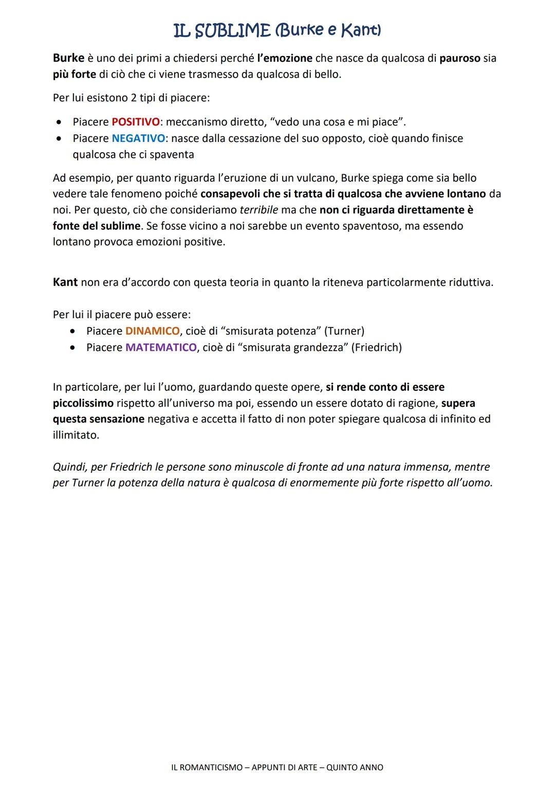 ●
●
APPUNTI DI ARTE
IL ROMANTICISMO
Neoclassicismo vs Romanticismo
Nascono quasi contemporaneamente.
In entrambi i casi gli artisti rifiutan