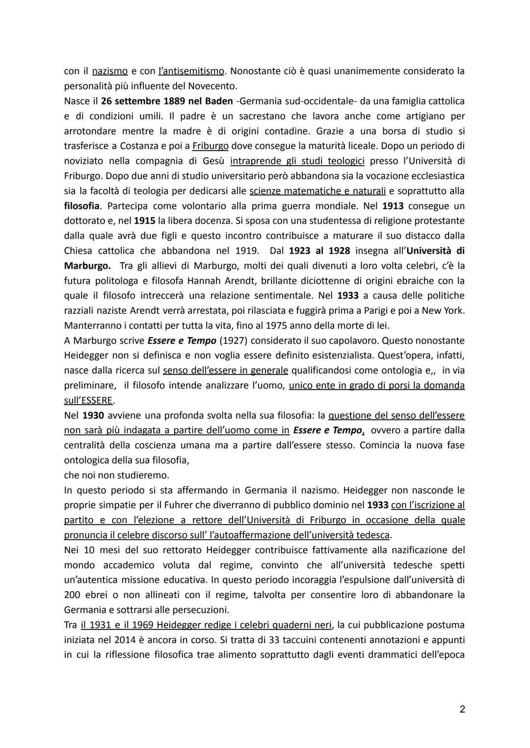# Esistenzialismo e Heidegger

L'esistenzialismo è una corrente di pensiero che si sviluppa tra le due guerre mondiali e che
pone al centro 