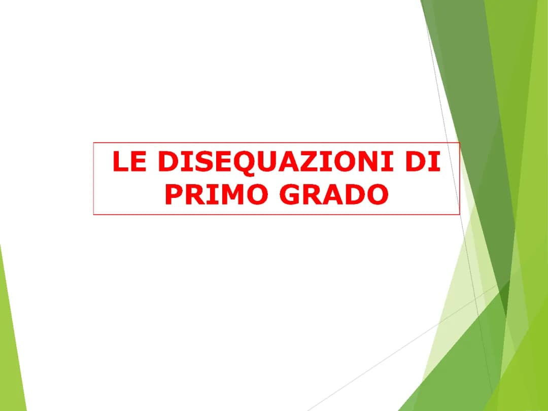 Disequazioni di secondo grado 