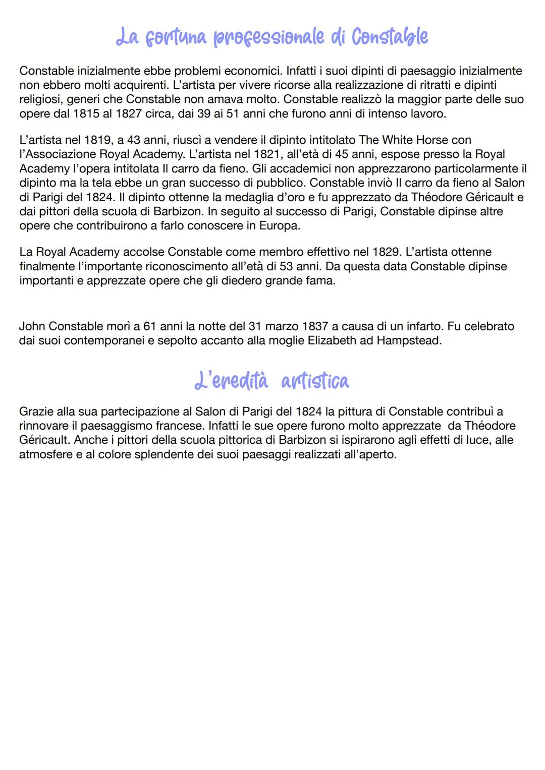 John Constable
John Constable nacque a East Bergholt il 11 giugno 1776.
Il padre di John Costable si chiamava Golding ed era un possidente t
