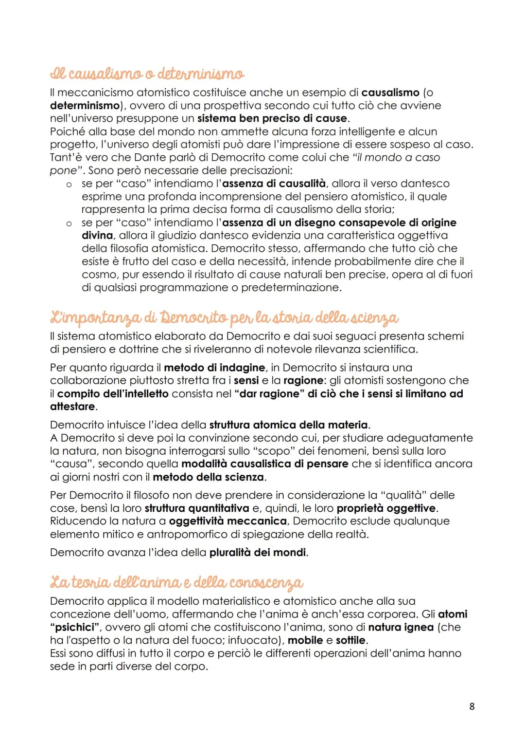 I molteplici principi della realta'
1. I fisici pluralisti
I fisici pluralisti riprendono l'indagine naturalistica dei filosofi ionici, tent