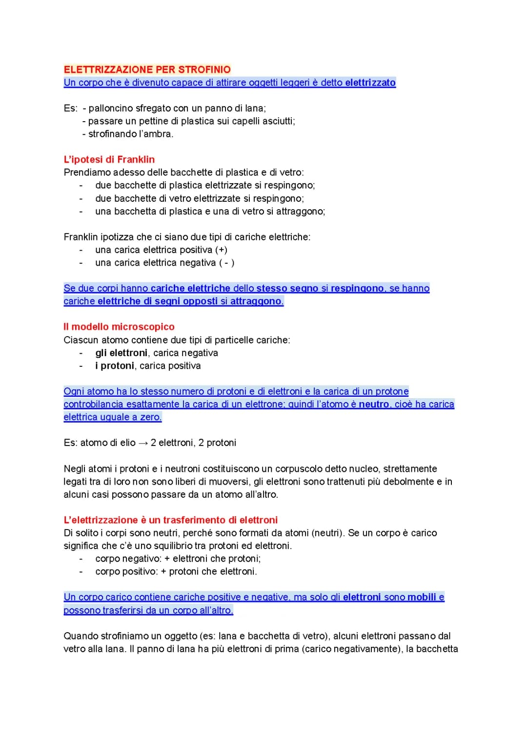 L'elettricità e magnetismo