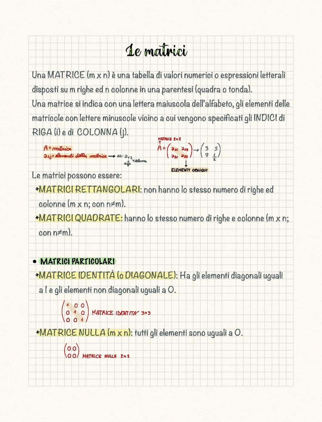 Matrici e Sistemi 