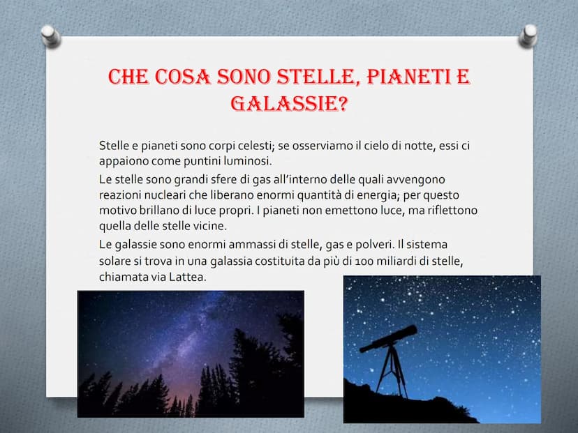 IL SISTEMA SOLARE E L'UNIVERSO COME SI È FORMATO L'UNIVERSO?
Si ritiene che l'universo abbia avuto origine da una
gigantesca esplosione avve