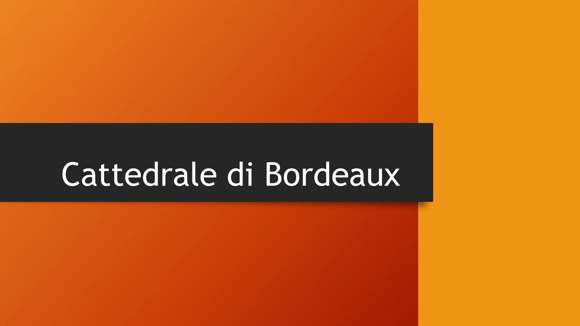 Cattedrale di Bordeaux La storia
La Cattedrale fu ricostruita su antiche fondazioni nel
secolo XI, fu consacrata da papa Urbano II nel 1096.