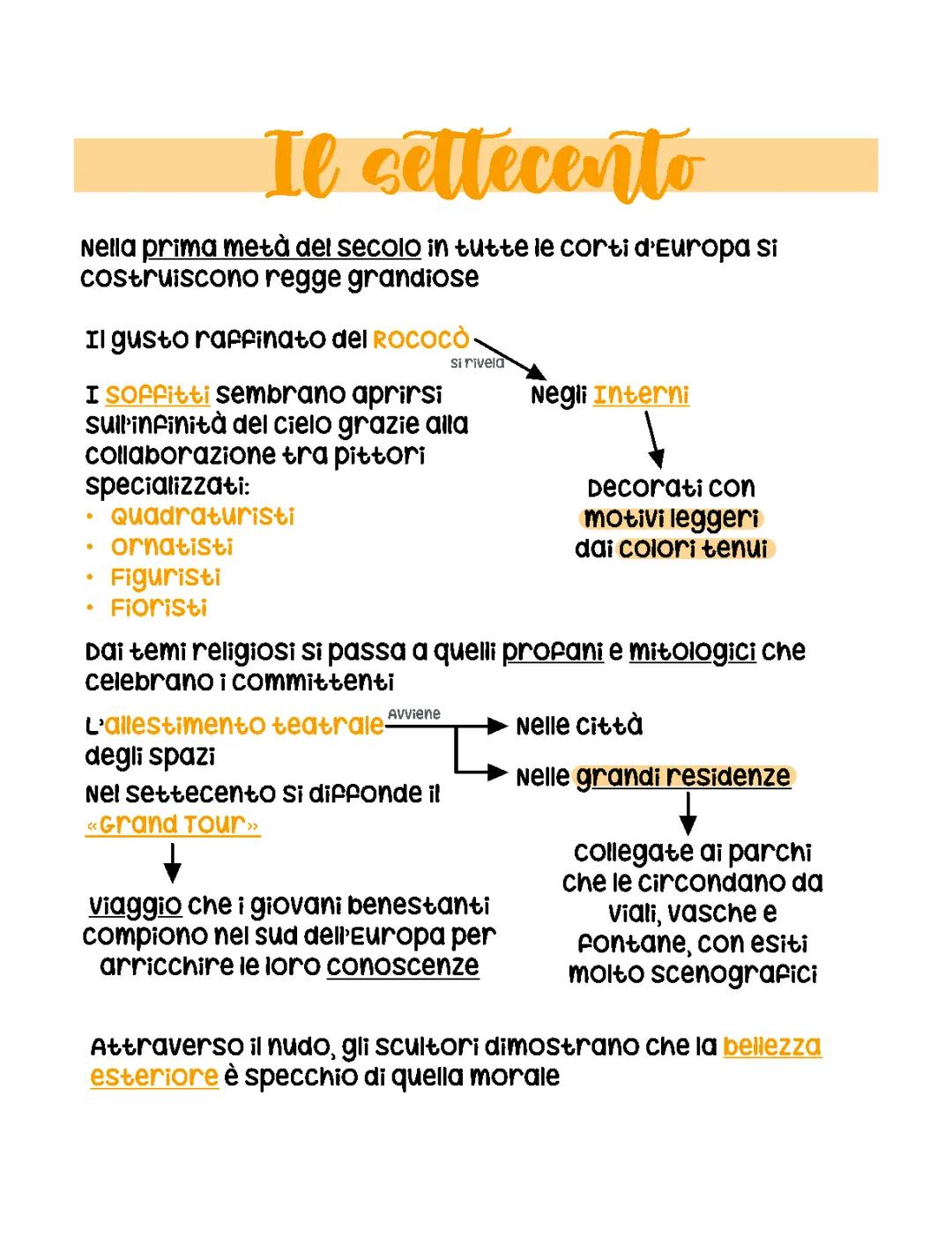 Il settecento 
