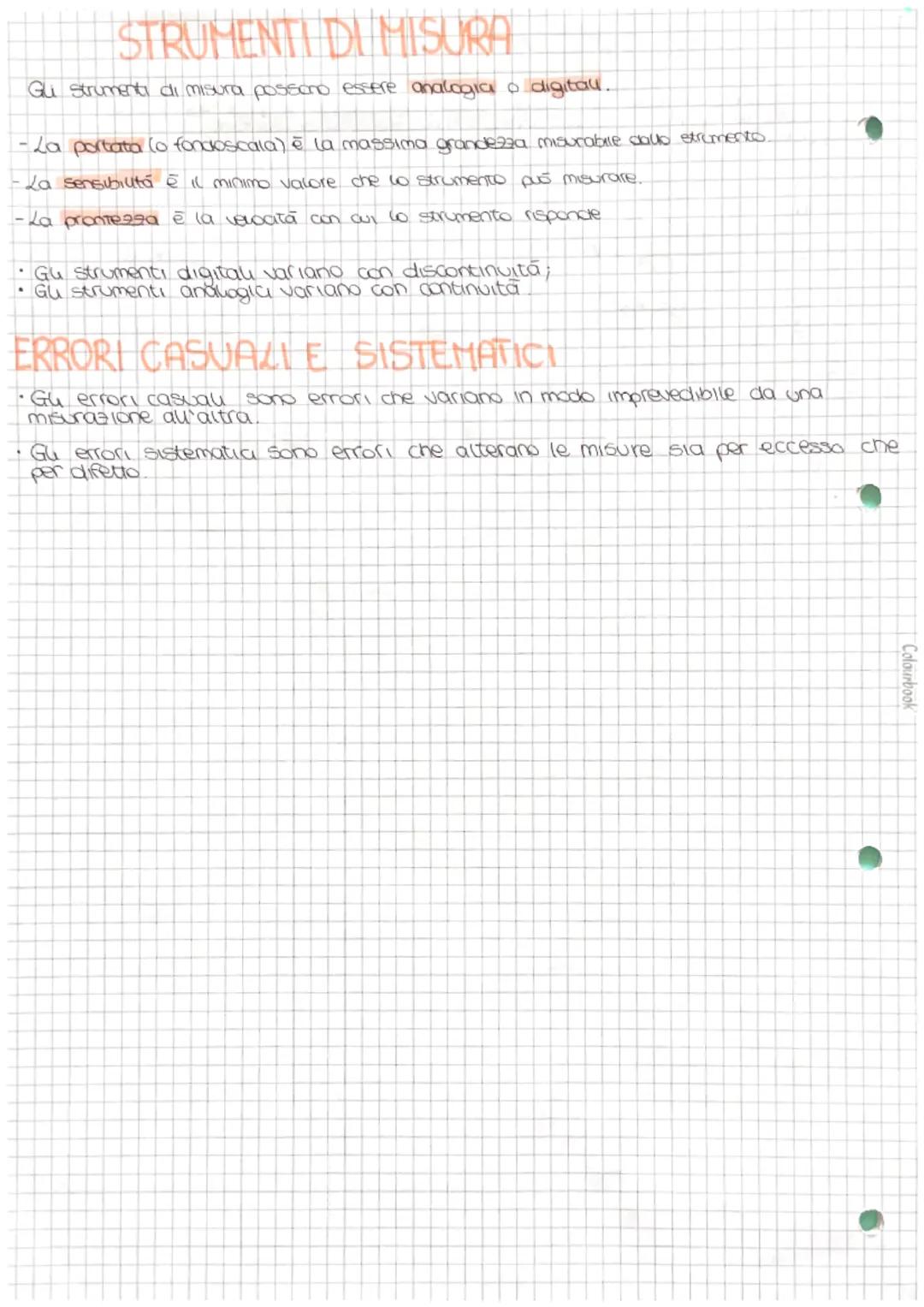 STRUMENTI DI MISURA
Gu Strumenti di misura possono essere analogia o digital.
-La portata (o fondoscala) è la massima grandezza misurabile d