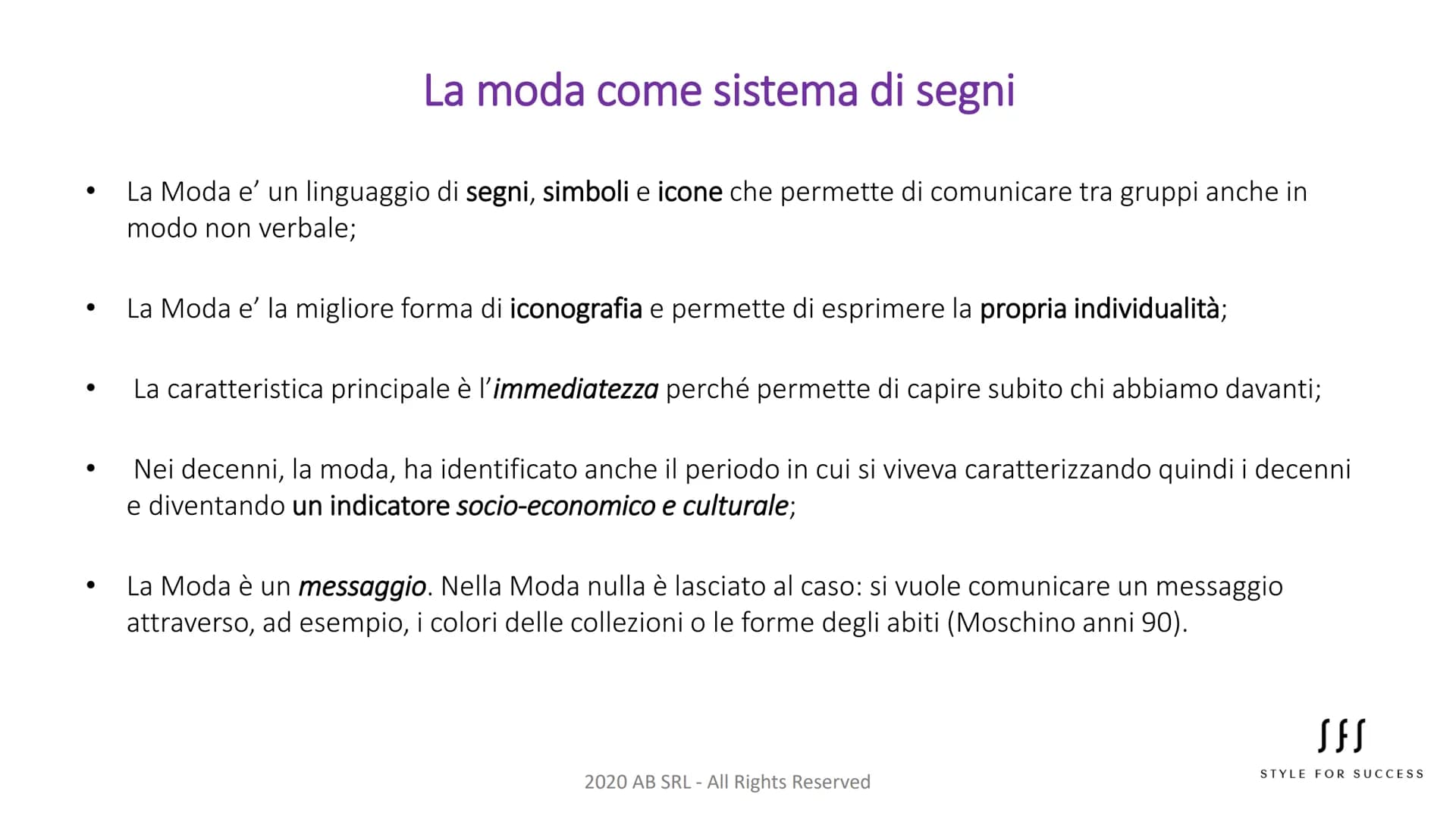 LA STORIA DELLA MODA
N Cos'è la Moda?
La moda e' un fenomeno di tipo comunicativo.
Attraverso la moda gli individui e i gruppi sociali nei q