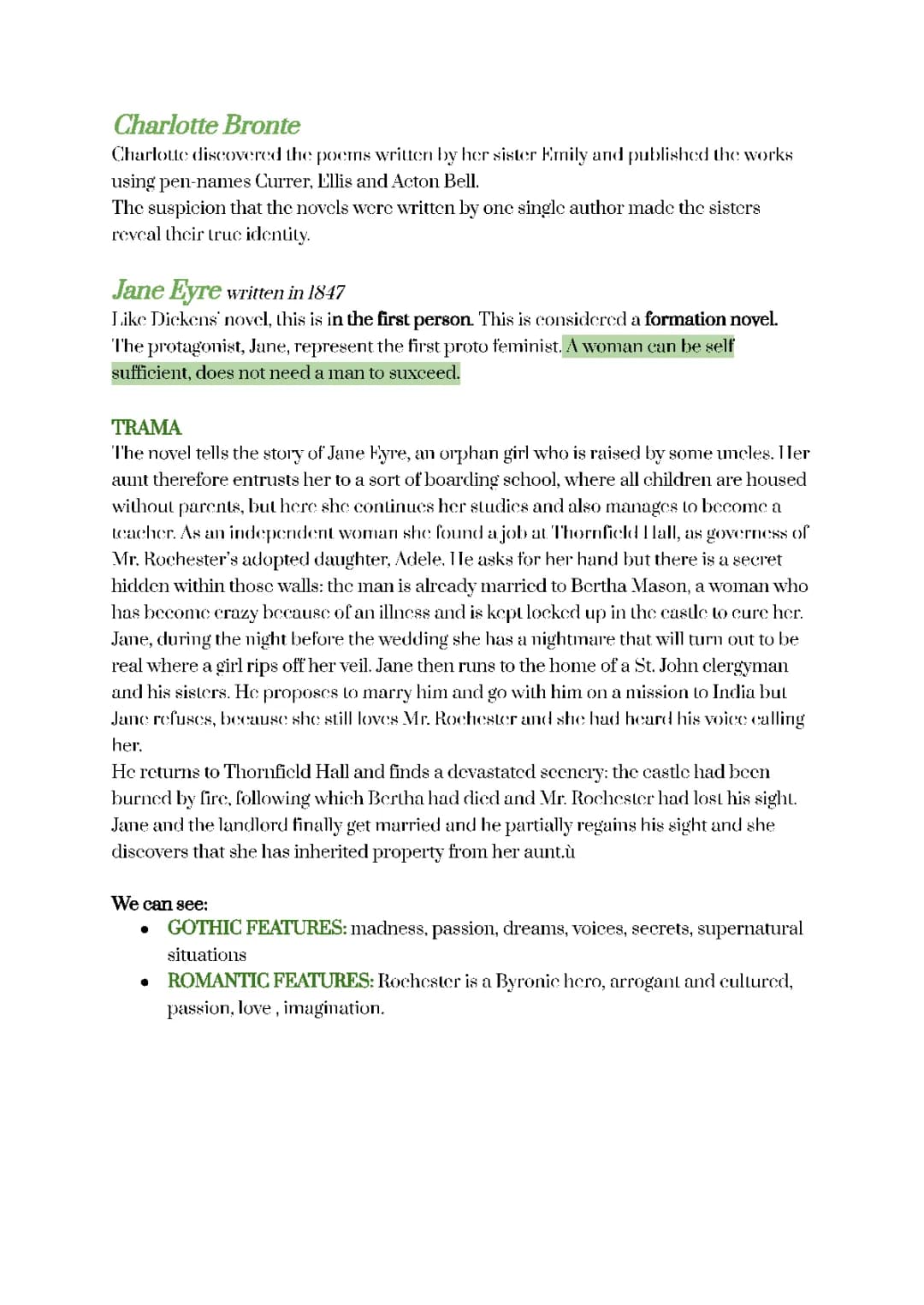Le Sorelle Bronte (PDF in inglese)