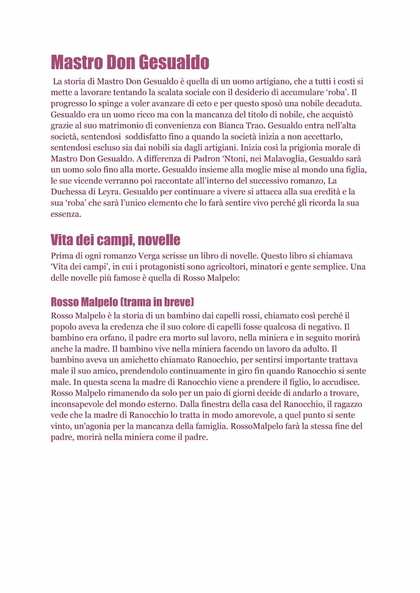Verismo
Verso la fine dell'800 inizia a cambiare il modo di pensare, c'è una maggiore
attenzione alla realtà e al sociale, all'ambiente che 