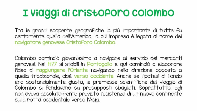 La conquista del NUOVO
Mondo e gli imperi coloniali
una nuova via per l'oriente: le esplorazioni portoghesi
Il XV e il XVI secolo sono carat
