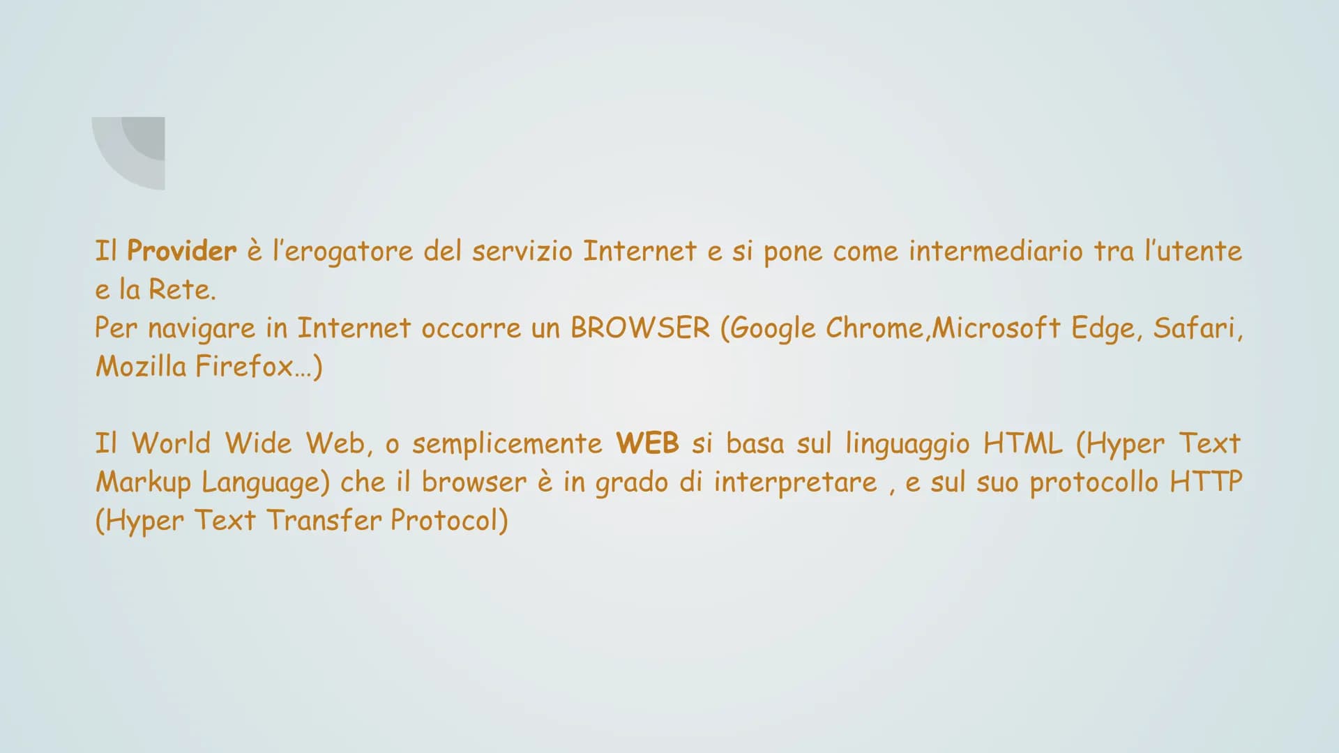 Reti, Internet &
Servizi, sicurezza
informatica
GL Reti, Internet &
Servizi, sicurezza
informatica
GL Reti, Internet &
Servizi, sicurezza
in